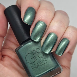 Forbidden Forest: Green Nail Polish Hand Mixed by GR8 Nails image 4