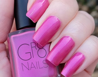 Very Berry: Pink Nail Polish Hand Crafted by Gr8 Nails