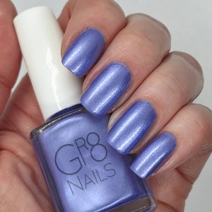 Rain Check: Periwinkle Blue/Violet Nail Polish Hand Mixed by GR8 Nails