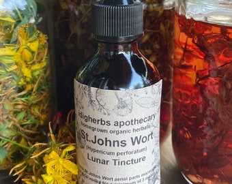 St Johns Wort Tincture Natural Remedy Organic Herbs Lunar Tincture Hypericum perforatum