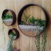 3 Pcs Wall Hanging Planters, Round Metel Planters Indoor Succulent, Wall Mounted Vase, DIY Planter for Fake Plants Decor