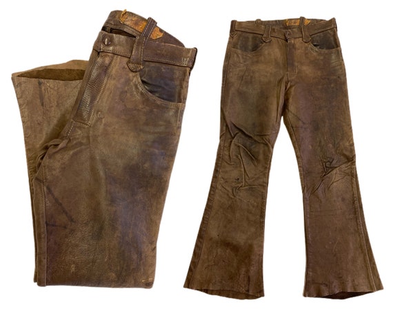 1960's East West Leather Vintage Bell Bottoms 30/2