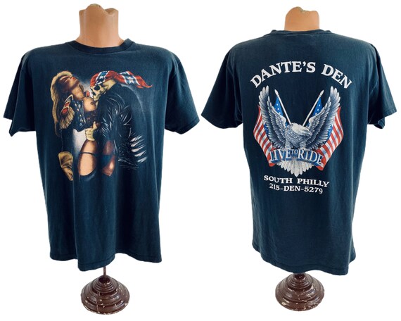 1990s Vintage 3D Emblem Motorcycles Tee