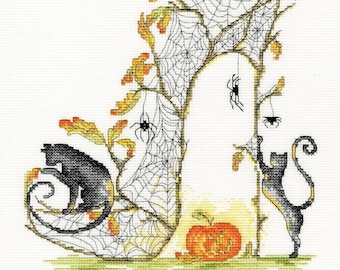 Cross Stitch Kit Gossamer Slipper, Fashion Shoe Counted Cross Stitch Picture, Sally King - Halloween Cross Stitch Kit
