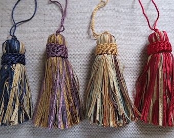 Colourful Tassels x 2 with Silver detailing Tassel 3 1//4/" 8cm **21 COLOURS***