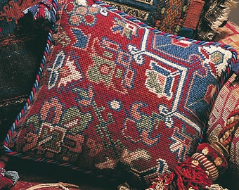 Tapestry Needlepoint Kit – Kelim Persian - Premium Kelim Style Tapestry Kit Cushion Front - Designed and hand-prepared in the UK -Glorafilia