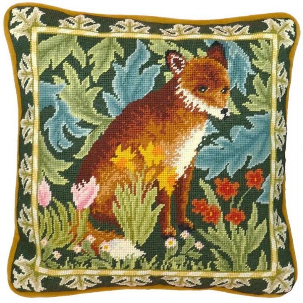 Tapestry Kit, Needlepoint Kit - William Morris Woodland Fox