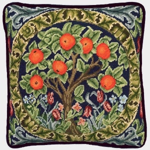 Tapestry Kit, Needlepoint Kit - Orange Tree by William Morris, Art and Crafts Tapestry Needlepoint Kit, William Morris