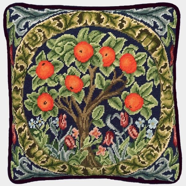 Tapestry Kit Needlepoint Kit Orange Tree by William Morris Etsy