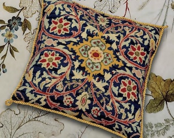 Tapestry Needlepoint Kit – William Morris - Premium Tapestry Kit Cushion Front - Glorafilia