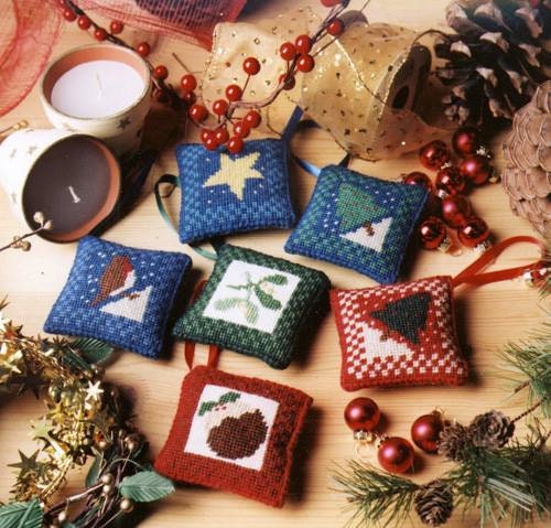 Christmas Tree Cross Stitch Ornament Kit Beginners Mini Counted Cross Stitch  Christmas Decoration Christmas Crafts 