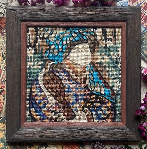 Tapestry Kit Needlepoint Kit Medieval Huntsman Miniature Tapestry Needlepoint Kit Glorafilia