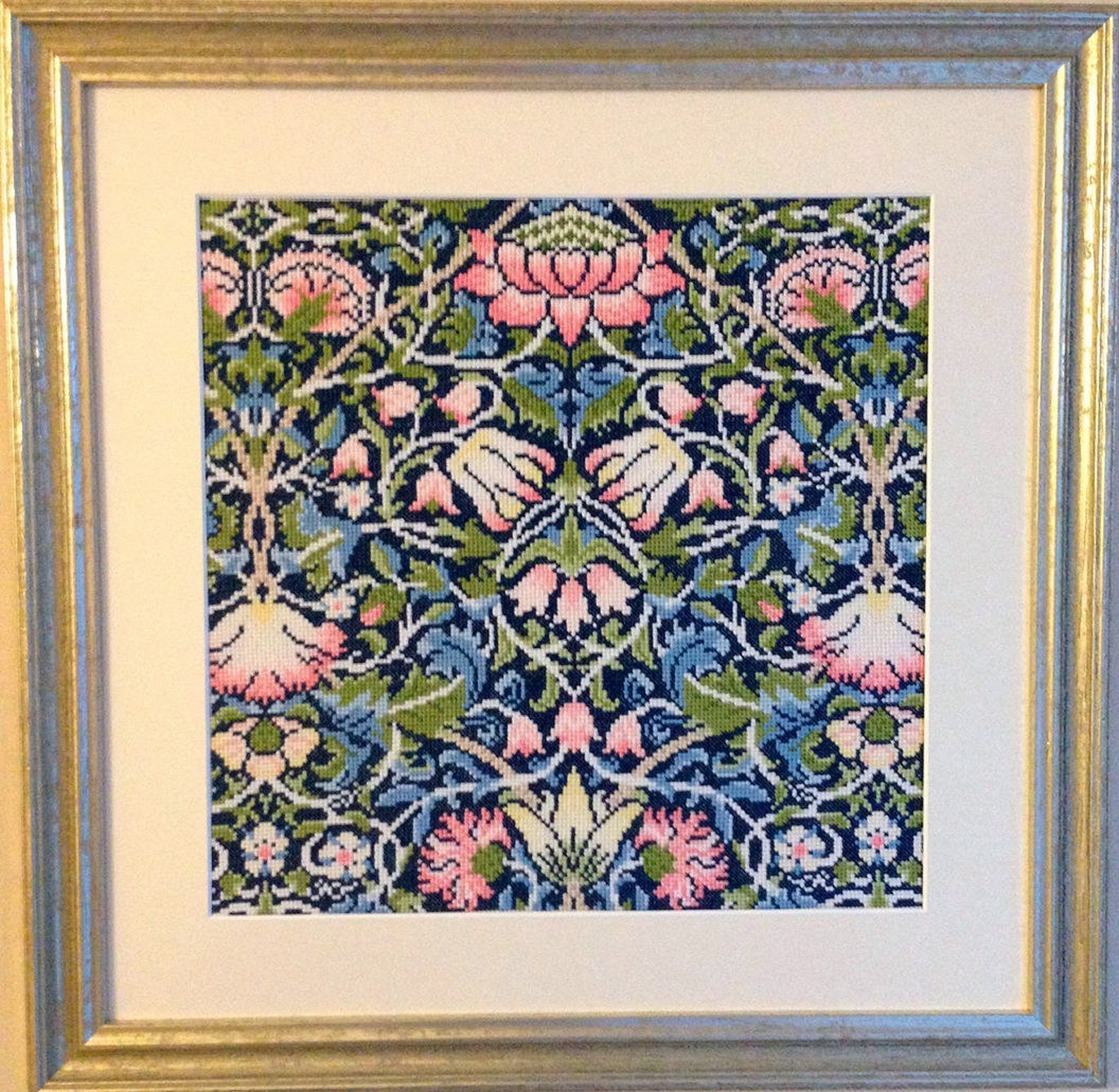 Cross Stitch Kit William Morris Bellflowers Morris & Co | Etsy