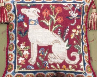 Tapestry Needlepoint Kit – Medieval Dog - Medieval Premium Tapestry Kit Cushion Front - Glorafilia