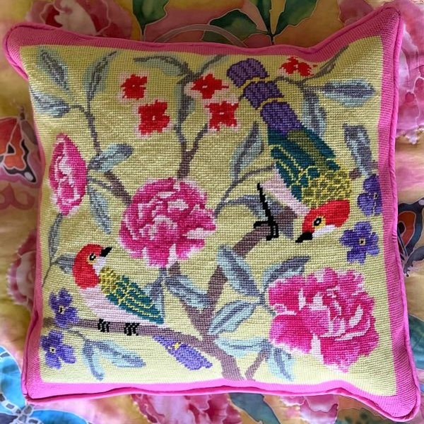 Floral Needlepoint Etsy