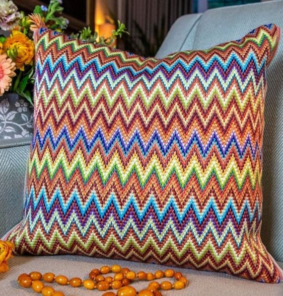 Glorafilia Tapestry Kit Premium Tapestry Kit Cushion Front Needlepoint Kit Persian Flowers