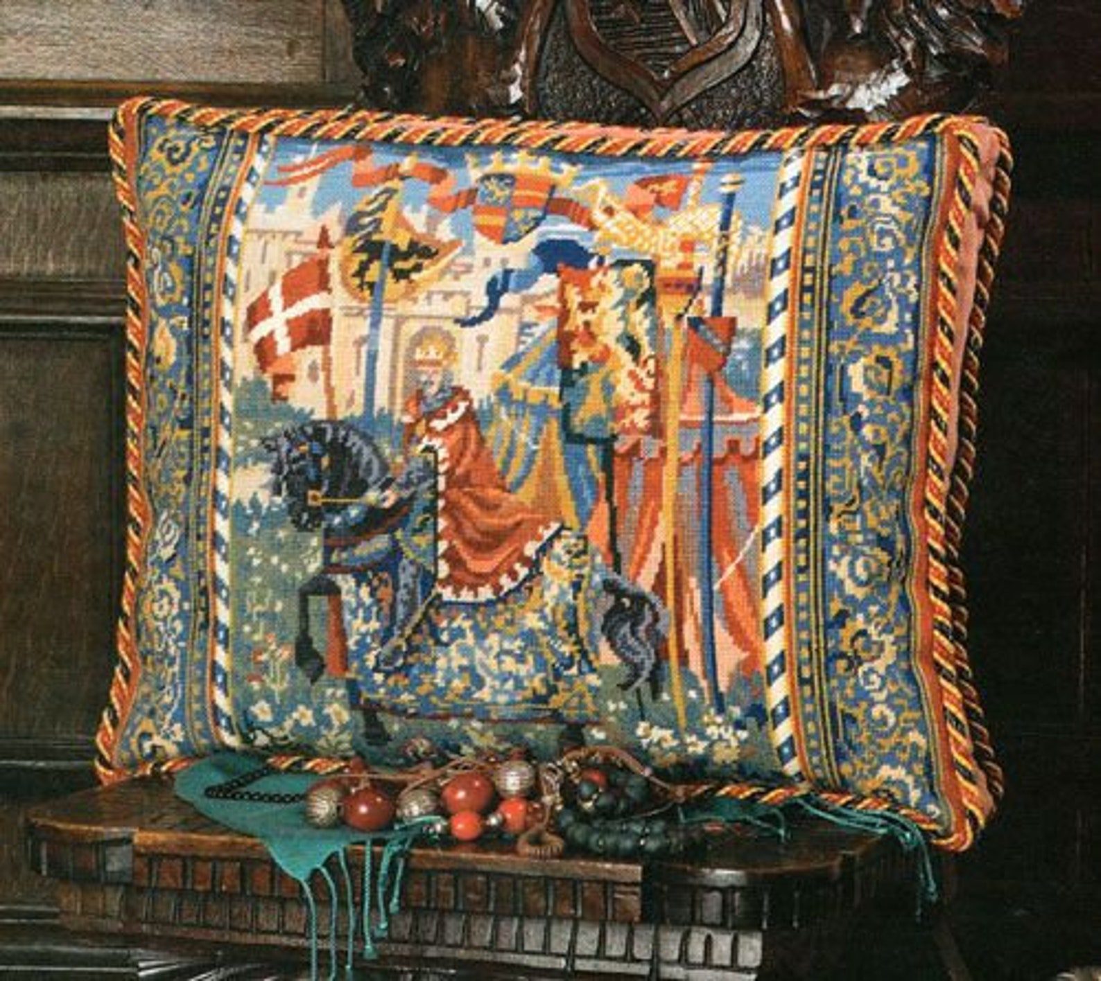 Tapestry Needlepoint Kit King Arthur Medieval Premium Etsy