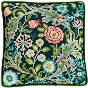 Tapestry Kit, Needlepoint Kit - Wilhelmina by William Morris, Art and Crafts Floral Tapestry Needlepoint Kit ,William Morris