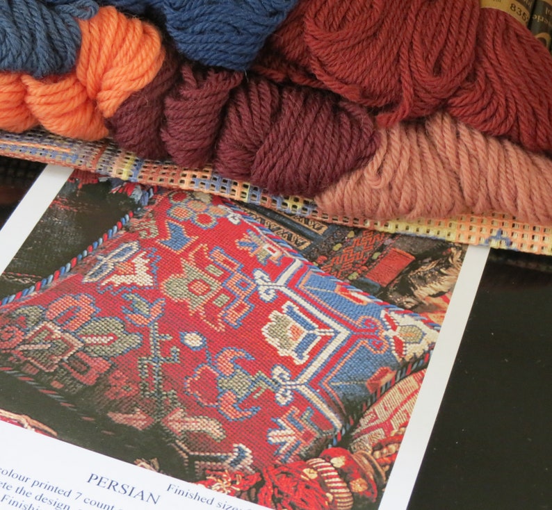 Tapestry Needlepoint Kit Kelim Persian Premium Tapestry Etsy