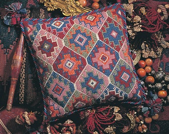 Tapestry Needlepoint Kit – Kelim Turkish - Premium Tapestry Kit Cushion Front - Glorafilia