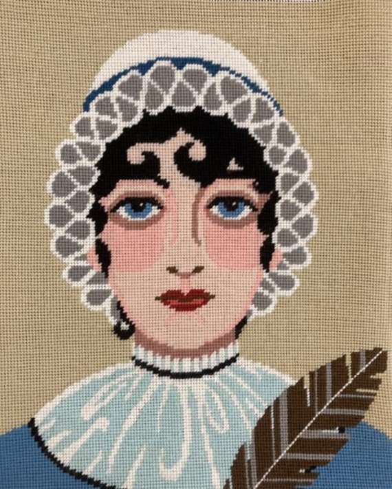 Tapestry Kit Needlepoint Kit Jane Austen 12 Holes per Inch Colour Printed Canvas Appletons Tapestry Kit Etsy Canada