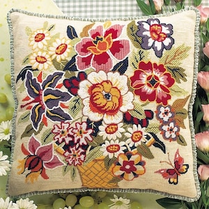 Tapestry Needlepoint Kit – Virginia - Premium Tapestry Kit Cushion Front - Glorafilia