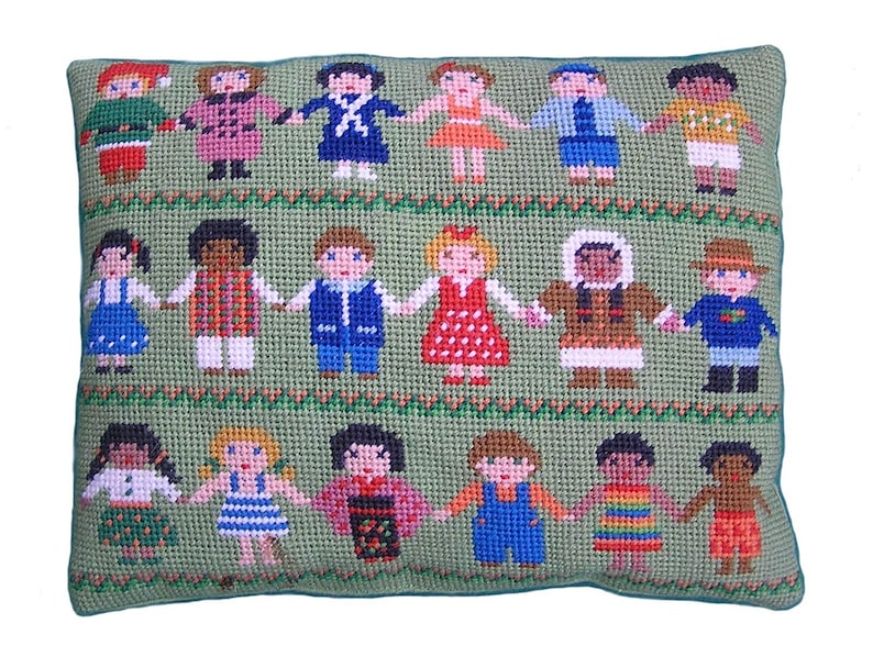 Tapestry Kit Needlepoint Kit Children of the World | Etsy