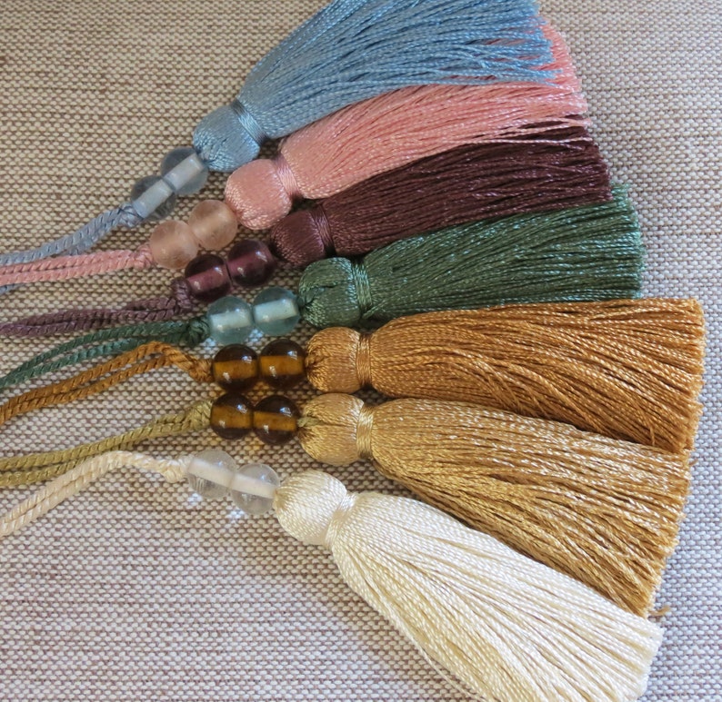 Beaded Tassels Silky Decorative Trimming Tassels Key Etsy