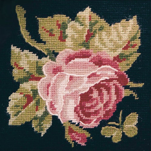 Tapestry Kit Needlepoint Kit Victorian Miniature Floral Etsy