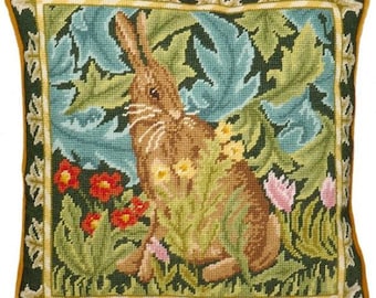 Tapestry Kit, Needlepoint Kit William Morris Greenery Hares Arts and ...