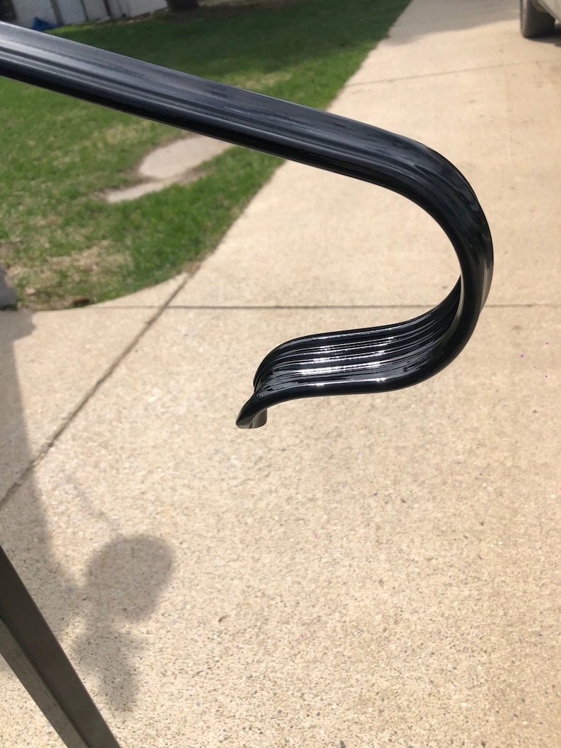 Iron Railing Custom Handrail Sand Blasted Powder Coated Wrought Iron