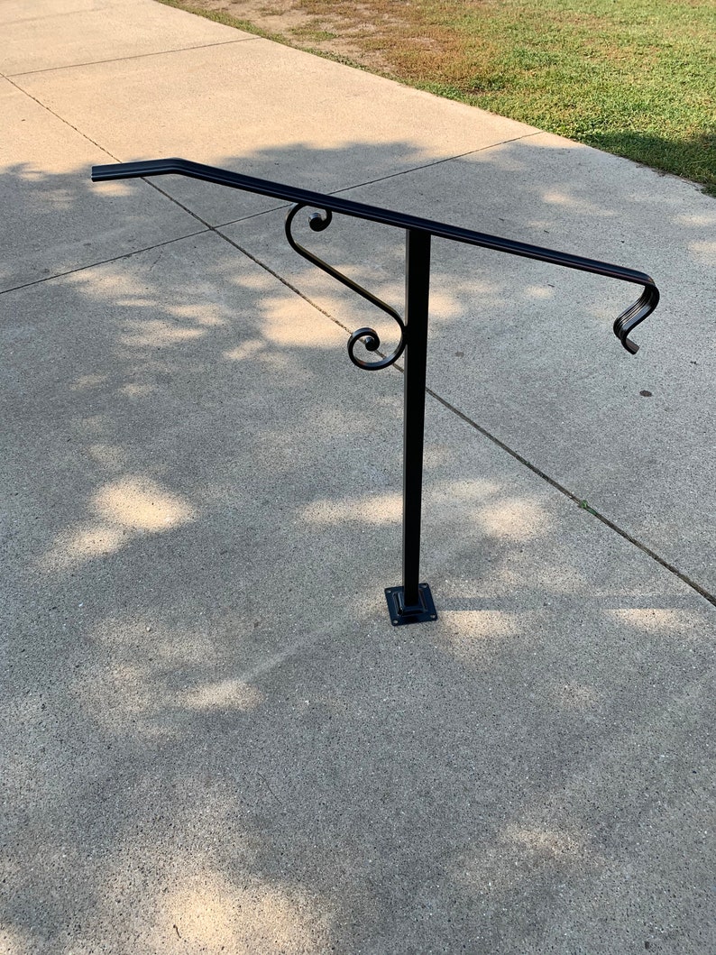 Iron Railing Custom Handrail Sand Blasted Powder Coated Wrought Iron