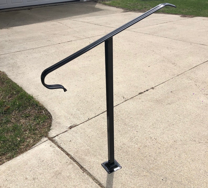 Iron Railing Custom Handrail Sand Blasted Powder Coated Wrought Iron