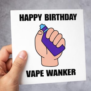 Funny Vape Card - Etsy