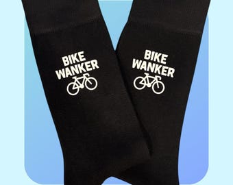 Bike Wanker Socks - Novelty Cycling Gift