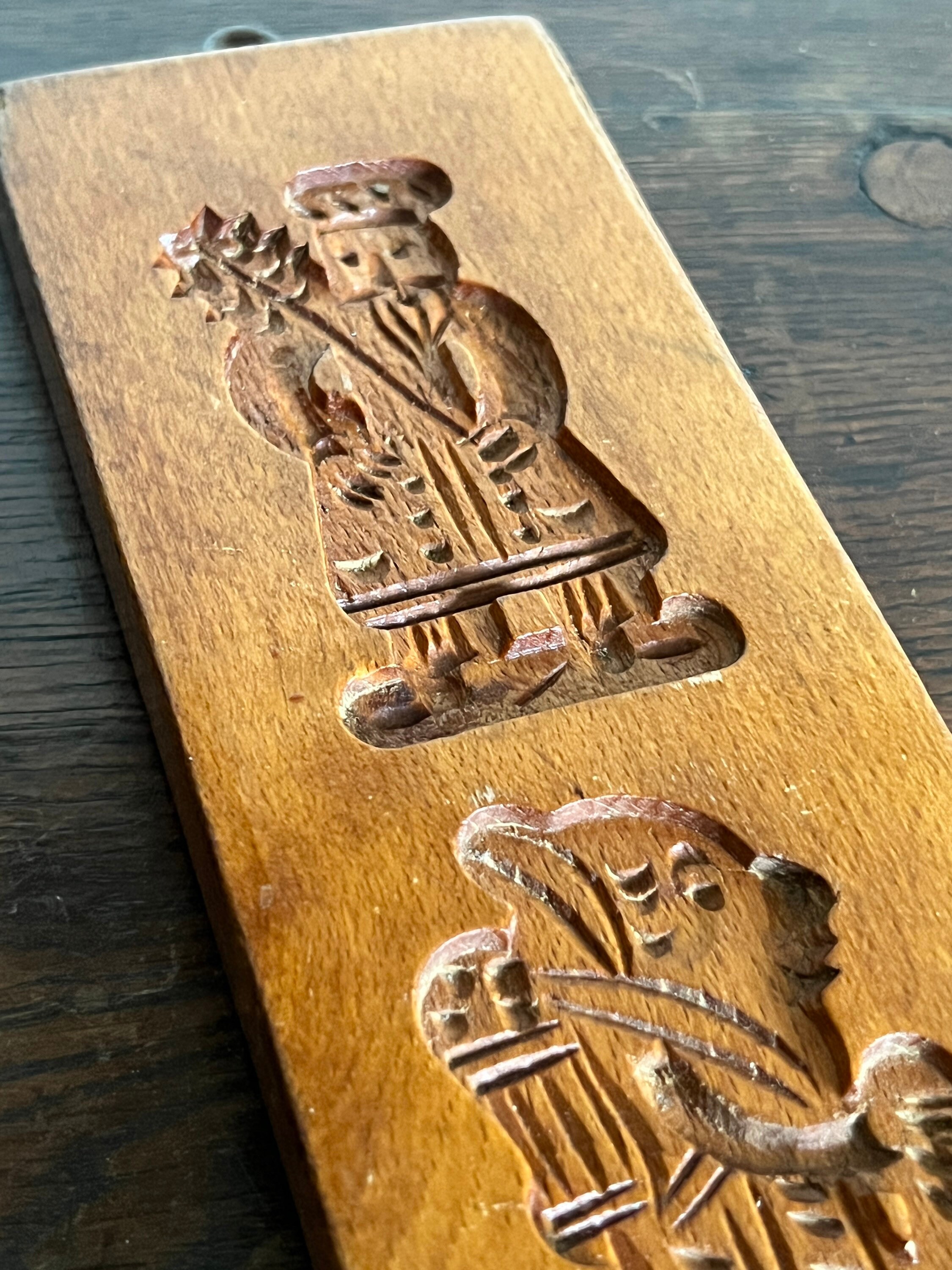 Antique wooden biscuit sale moulds