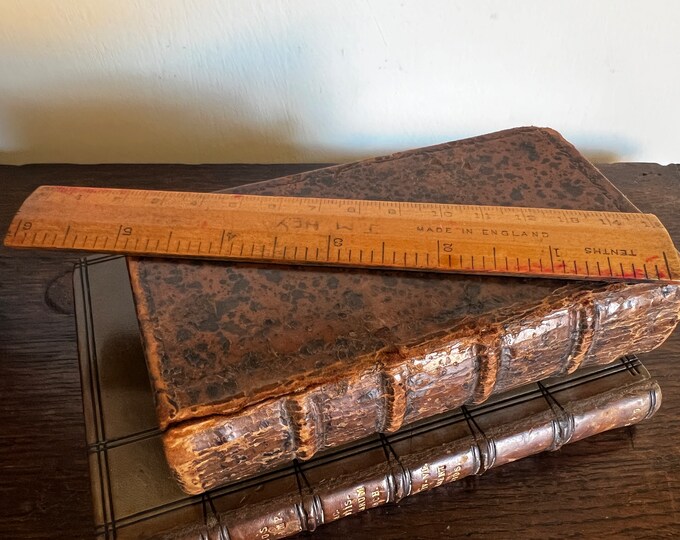 Vintage English Wooden Ruler - Etsy