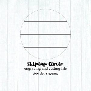 Shiplap Circle SVG PNG Clip Art, Fichiers de conception de découpe laser, Fichiers de conception Glowforge, Fichiers de découpe, Images clipart