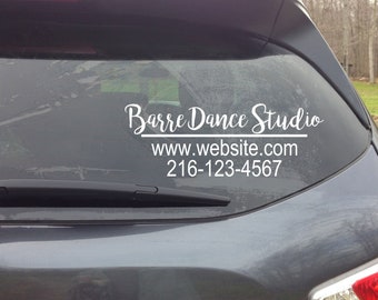 Custom Car Decal, Business Decal for Vehicle, Personalized Business Decal, Window Sticker, Promote your Business