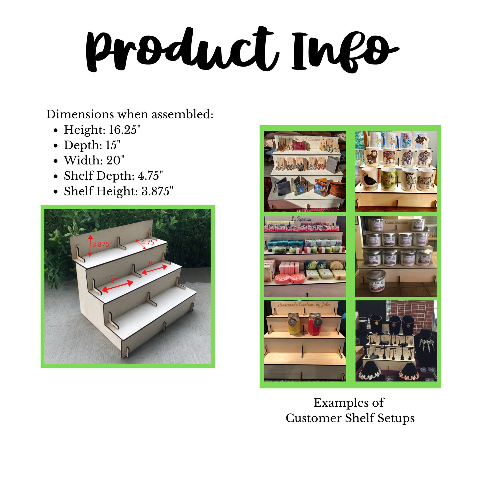 Collapsible Display for Craft and Art Shows Tumbler Display Etsy India