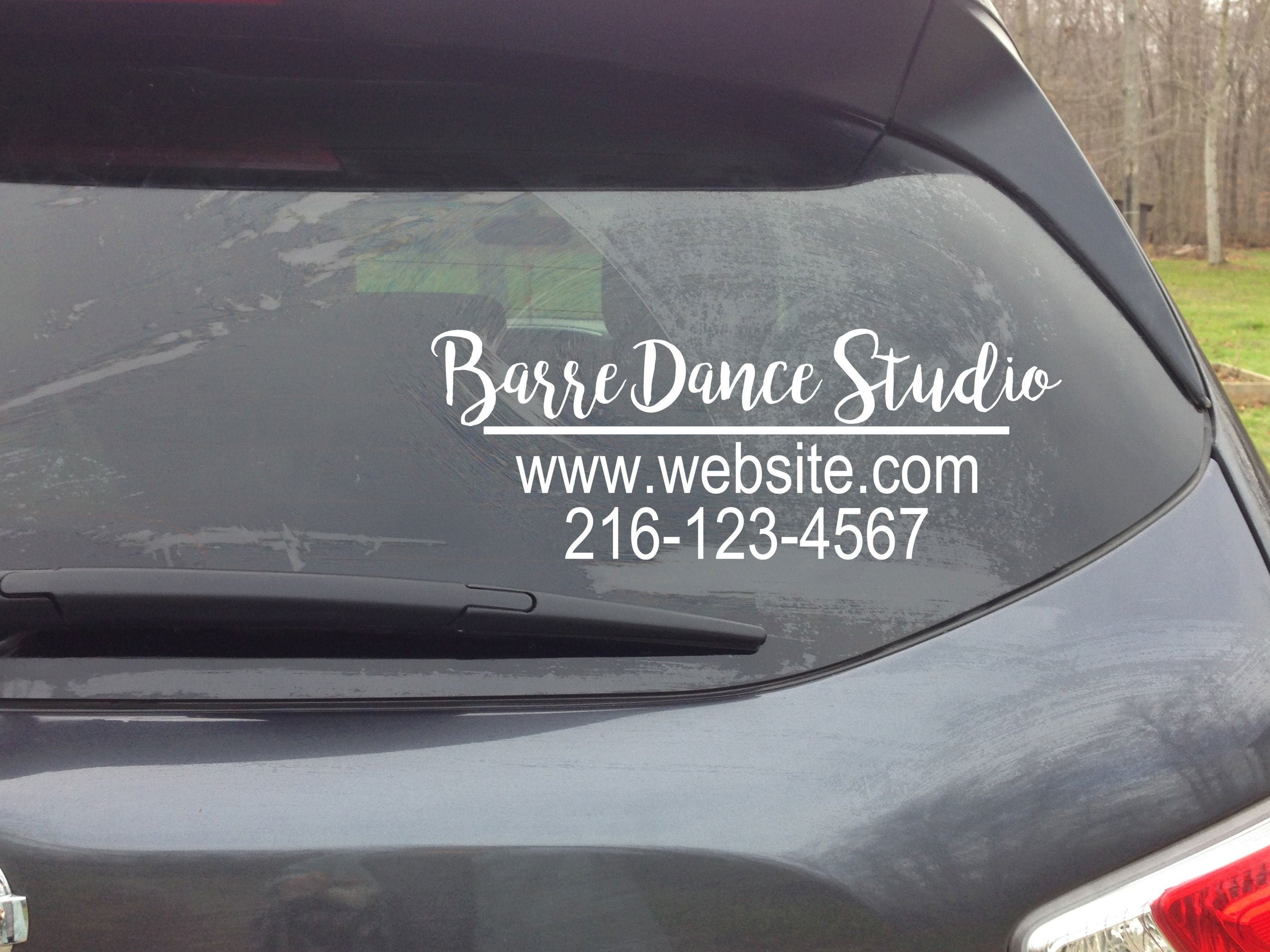 Custom Car Decal Business Decal for Vehicle Personalized Etsy