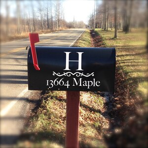 Personalized Mailbox Decal Address, Mailbox Address, Mailbox Lettering, Mailbox Stickers, Mailbox Monogram, Mailbox Vinyl Decal