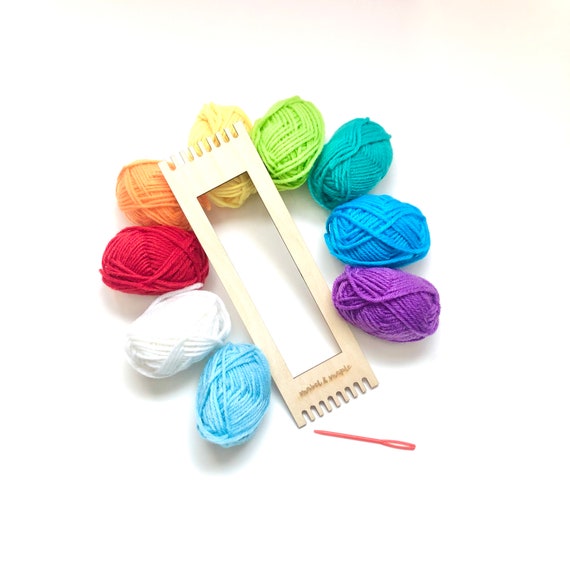 Bookmark/bracelet Loom Kit Small Loom, Craft Kit Weaving 