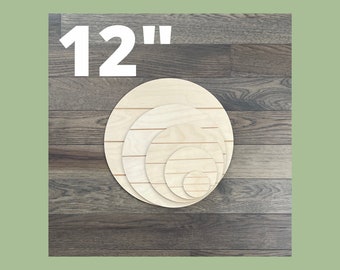 12" Round Shiplap Blanks, Blank Rounds for Signs, Bulk Shiplap Signs, Sign Making Rounds, Unfinished Wood Rounds, .25" thick