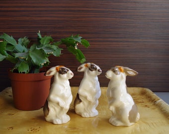 Handmade Ceramic Rabbit Salt and Pepper Shaker