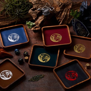 Cthulhu Dice Tray: Faux Leather RPG Gaming Caddy