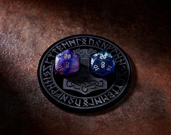 Black Hammer Viking Dice Holder: RPG Tabletop Gaming Display