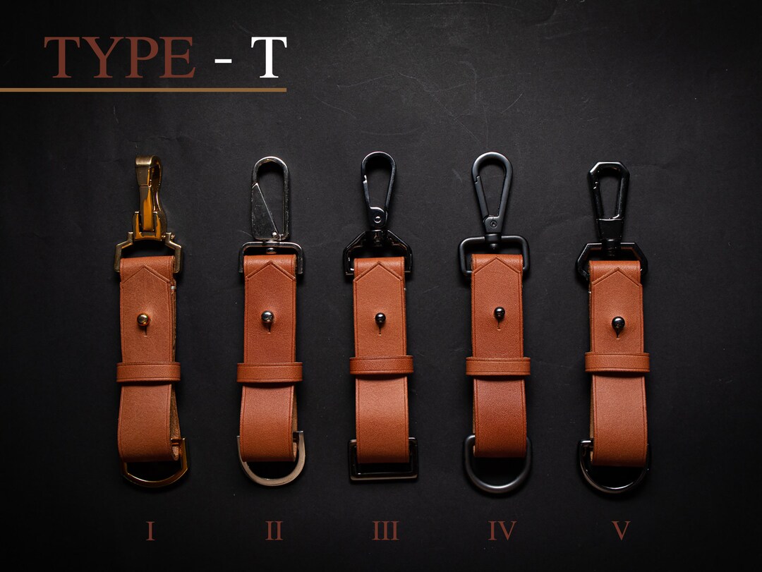 Keychain Leather High Quality Japan Genuine Leather | Tan