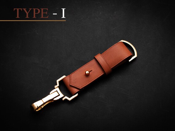 Keychain Leather High Quality Japan Genuine Leather | Tan