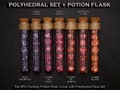 Polyhedral Dice Set of 7 with RPG Fantasy Potion Flask- D&D DnD TRPG MTG product logo